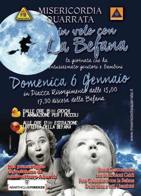 Volantino In volo con la befana 2019